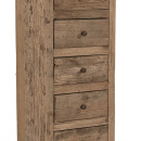 Hochkommode Rook altes rustikales Holz 5 Schubladen