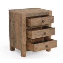 Kommode Rook altes rustikales Holz 3 Schubladen