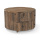 Runder Couchtisch Rook altes rustikales Holz 4 Schubladen