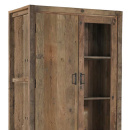 Vitrine Rook altes rustikales Holz 3 Türen 3 Schubladen