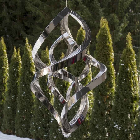 Windspiel Aus Edelstahl – 3D Wassertropfen, 2 Stück Für Garten-Deko