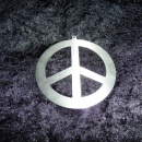 Edelstahl Peace Zeichen Anh&auml;nger Friedenssymbol