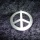 Edelstahl Peace Zeichen Anhänger Friedenssymbol