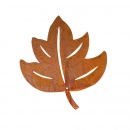 Laubdeko Ahornblatt rostig gross 21,5 cm