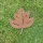 Laubdeko Ahornblatt rostig gross 21,5 cm