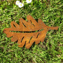 Rostiges Eichenblatt Herbstdeko 21,5 cm gross