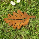Rostiges Eichenblatt Herbstdeko 21,5 cm gross