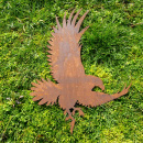 Adler Metall rostiger Greifvogel Gartendeko