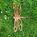 Libelle 3d Metall Figur Rost Gartendeko