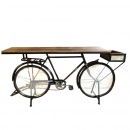Tisch Fahrrad M&ouml;bel Retro Konsole Fahrradtisch 190cm