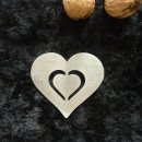 Nussknacker Herz aus Edelstahl gefertigt