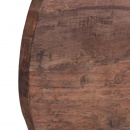 Preiswerte runde Altholz Tischplatte in 80 cm Durchmesser