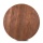 Teak Holz Tischplatte Lea rustikal rund 130 cm