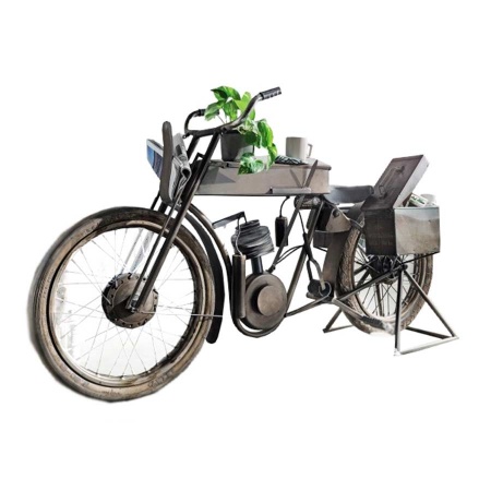 Motor Bike Bar Design Anrichte mit Seitenboxen 170 cm