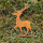 Rostiger Deko Hirsch Metall zum basteln 12 cm
