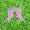 Metall Engel Flügel Rost 56 cm breite Weihnachtsdeko