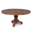 Massivholz Tisch Lea rund rustikal 130 cm