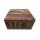 Multifunktion Couchtisch grobes Holz 4 Schubladen Klapptueren 90 cm