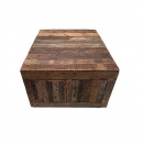Holz Couchtisch multifunktional 4 Schubladen Klapptueren 120 cm