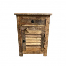 Holz Nachttisch Kommode Louvre Vintage 63 cm
