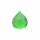 Kristall Kugel smaragdgrün